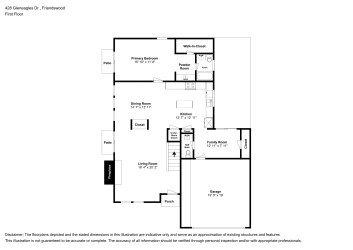 Floor plan 1 for 428 Gleneagles Dr
