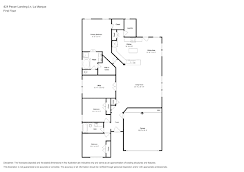 Floor plan 1 for 428 Pecan Landing Ln