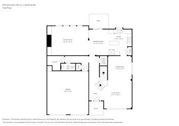 Floor plan 1 for 429 Simonton Oak Ln