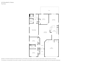 Floor plan 1 for 4318 Stonefield Dr