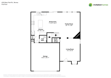 Floor plan 1 for 4320 Mary Point Rd