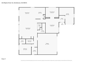 Floor plan 1 for 433 Mystic River St