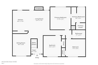 Floor plan 1 for 434 Limerick Way