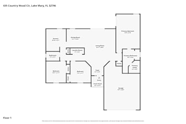 Floor plan 1 for 435 Country Wood Cir