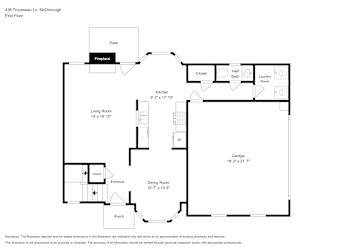 Floor plan 1 for 436 Trousseau Ln