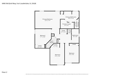 Floor plan 2 for 4400 SW 82nd Way