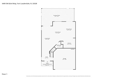 Floor plan 1 for 4400 SW 82nd Way