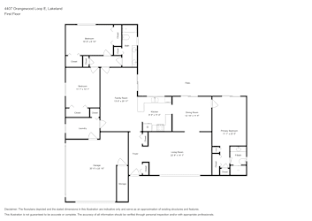 Floor plan 1 for 4407 Orangewood Loop E