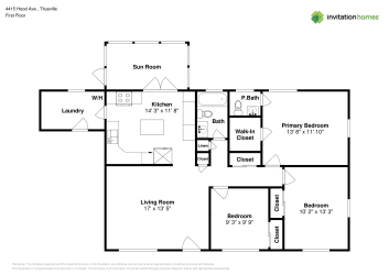 Floor plan 1 for 4415 Hood Ave