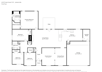 Floor plan 1 for 4418 Forest Haven Dr S