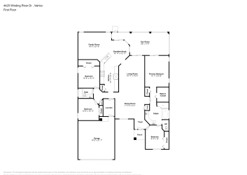 Floor plan 1 for 4425 Winding River Dr