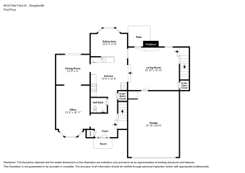 Floor plan 1 for 4432 Pale Face Dr