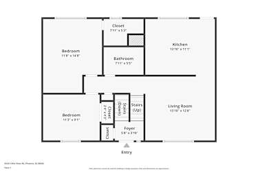 Floor plan 2 for 4434 E Alta Vista Rd