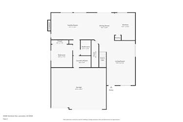 Floor plan 1 for 44500 Overland Ave