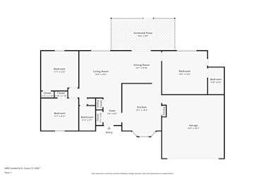 Floor plan 1 for 4490 Camberly St