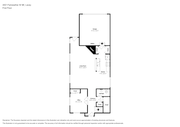 Floor plan 1 for 4501 Fairweather St NE