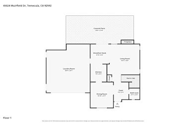 Floor plan 1 for 45024 Muirfield Dr