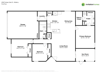 Floor plan 1 for 4506 Fairway Oaks Dr