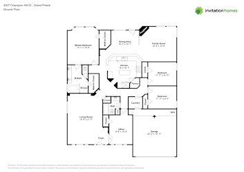 Floor plan 1 for 4507 Champion Hill Dr