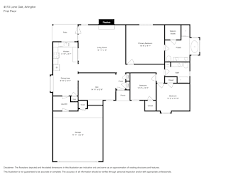 Floor plan 1 for 4510 Lone Oak