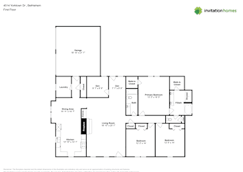 Floor plan 1 for 4514 Yorktown Dr