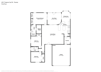 Floor plan 1 for 4521 Treasure Cay Rd