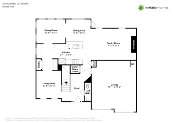 Floor plan 1 for 4541 Columbus Cir