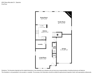 Floor plan 1 for 4543 Stone Mountain Dr