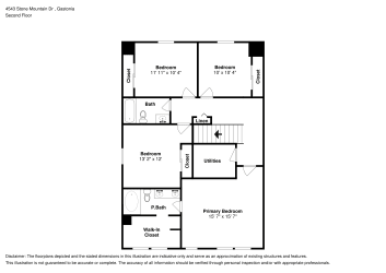 Floor plan 2 for 4543 Stone Mountain Dr