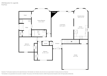 Floor plan 1 for 4552 Beaverton Cir