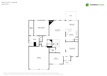 Floor plan 1 for 4555 Ivy Fork Dr