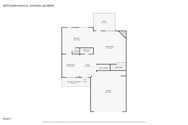 Floor plan 2 for 4579 Chafin Point Ct