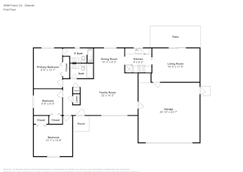 Floor plan 1 for 4598 Frisco Cir
