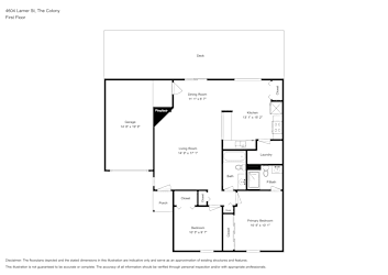 Floor plan 1 for 4604 Larner St
