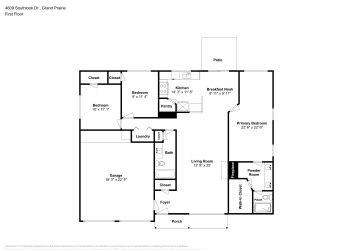 Floor plan 1 for 4609 Southlook Dr