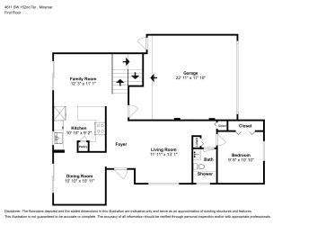 Floor plan 1 for 4611 SW 152nd Ter