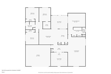 Floor plan 1 for 4614 W Sunnyside Ave