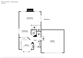 Floor plan 1 for 4615 Crow Creek Dr