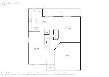 Floor plan 1 for 4628 Hickory Stream Ln