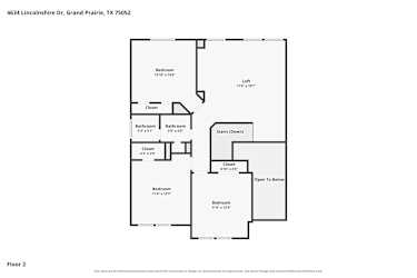Floor plan 2 for 4634 Lincolnshire Dr