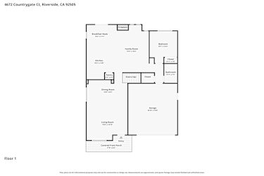 Floor plan 1 for 4672 Countrygate Ct