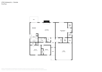 Floor plan 1 for 4700 Cricklewood Ln