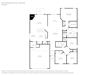 Floor plan 1 for 4730 Cumberland Cove Ct