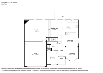 Floor plan 1 for 4733 Beau Point Ct