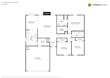 Floor plan 1 for 4737 Aldersbrook Dr