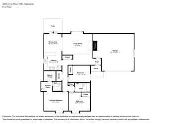 Floor plan 1 for 4808 231st Street Ct E