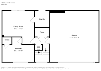 Floor plan 1 for 4810 Hull Rd SE