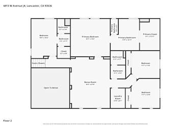 Floor plan 3 for 4813 W Avenue J4