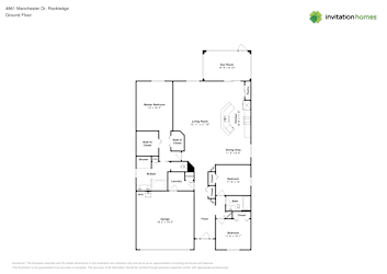 Floor plan 1 for 4861 Manchester Dr