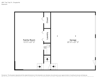 Floor plan 1 for 4881 Tree Tops Dr